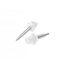 Оцинкованный шуруп кровельного покрытия к ферме  - Лакированная оцинковка  - Серо-белый  -  Изображение 1