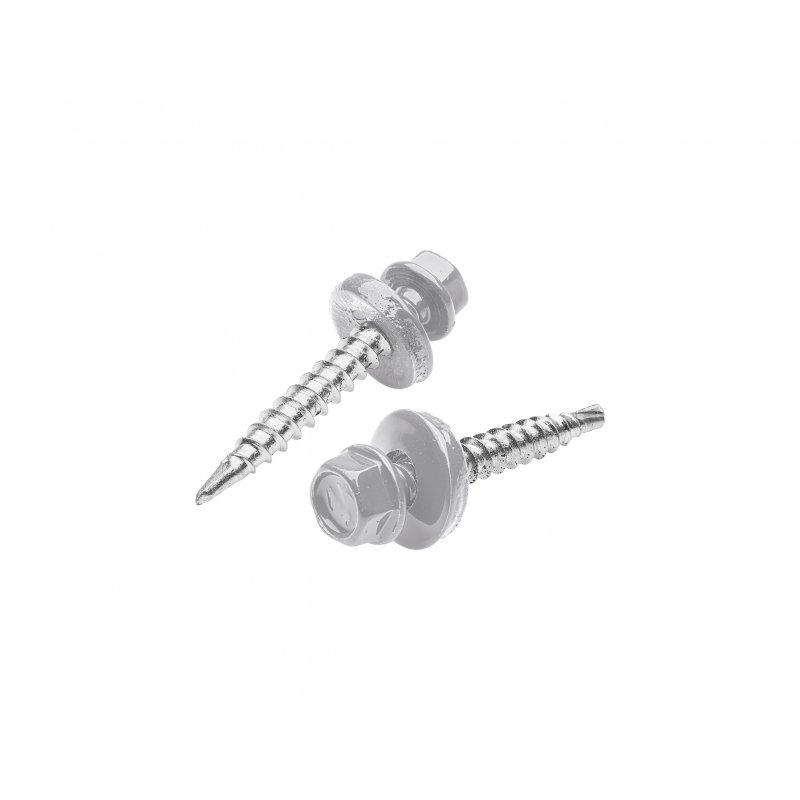 Farmer screw galvanized steel - Galvanized steel prepainted - White aluminum - Picture