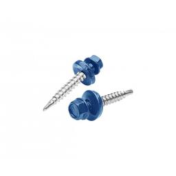 Farmer screw galvanized steel  - Galvanized steel prepainted  - Gentian blue  -  Picture 1