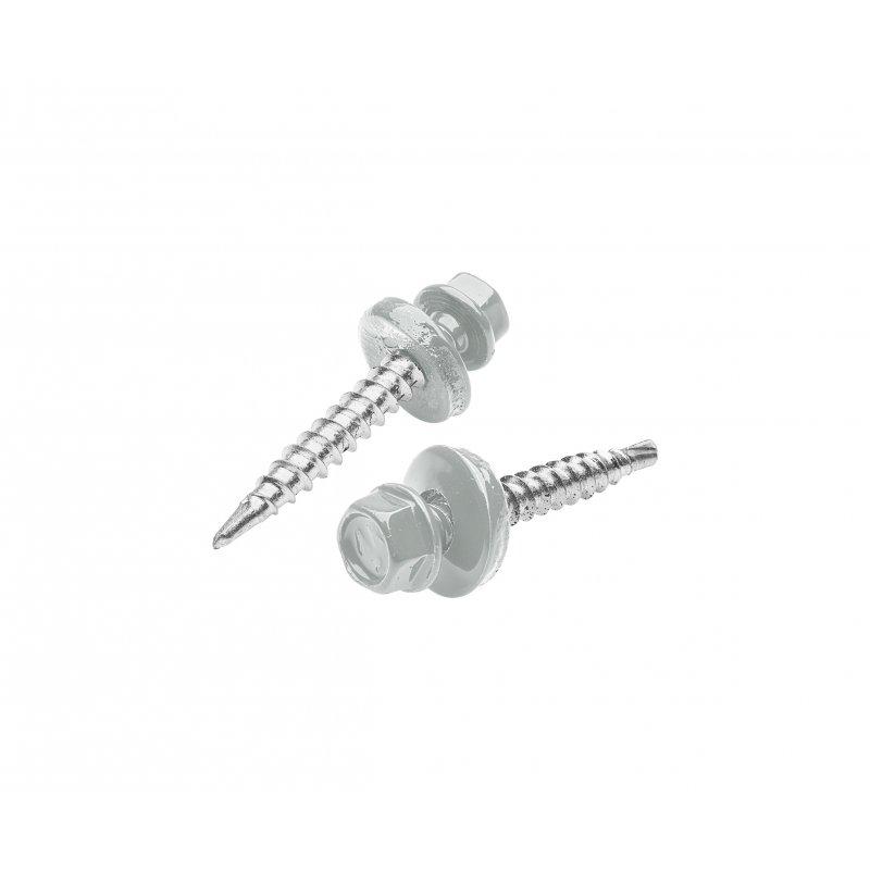 Farmer screw galvanized steel  - Galvanized steel prepainted  - Light grey  -  Picture