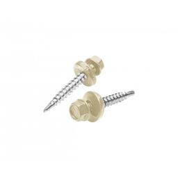 Pocinkan samovrezni kleparski vijak  - Pocinkano barvano  - Slonovina  -  Slika 1