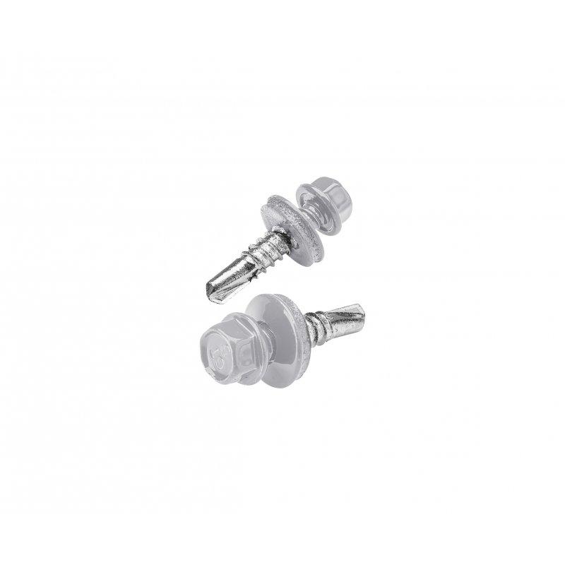 Horganyzott önfúró csavar fúróheggyel GT5  - Festett acél  - Világos ezüst  -  Kép