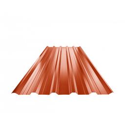 Trapezoidal sheet roof with embossing TR 35A+  - Galvanized steel prepainted  - Rally red  -  Picture 1
