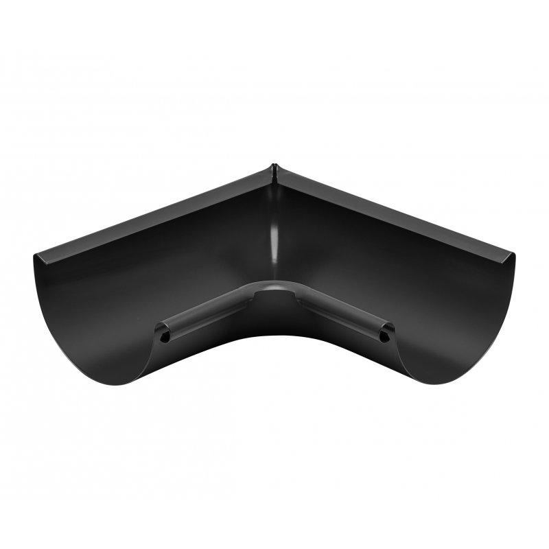 Внутренний угол желоба  - Лакированная оцинковка  - Насыщенный черный  -  Изображение