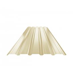 Trapezoidal sheet facade with embossing TR 35B+  - Galvanized steel prepainted  - Ivory  -  Picture 1