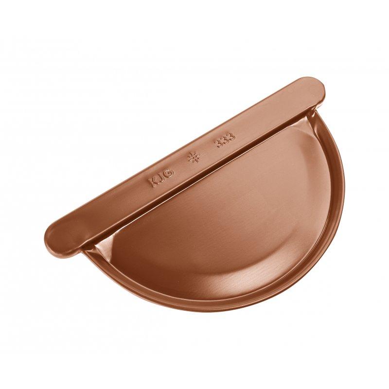 Žľabové čelo polkruhové  - Pozink lakovaný  - Medeno hnedá  -  Obrázok