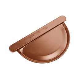 Žľabové čelo polkruhové  - Pozink lakovaný  - Medeno hnedá  -  Obrázok 1