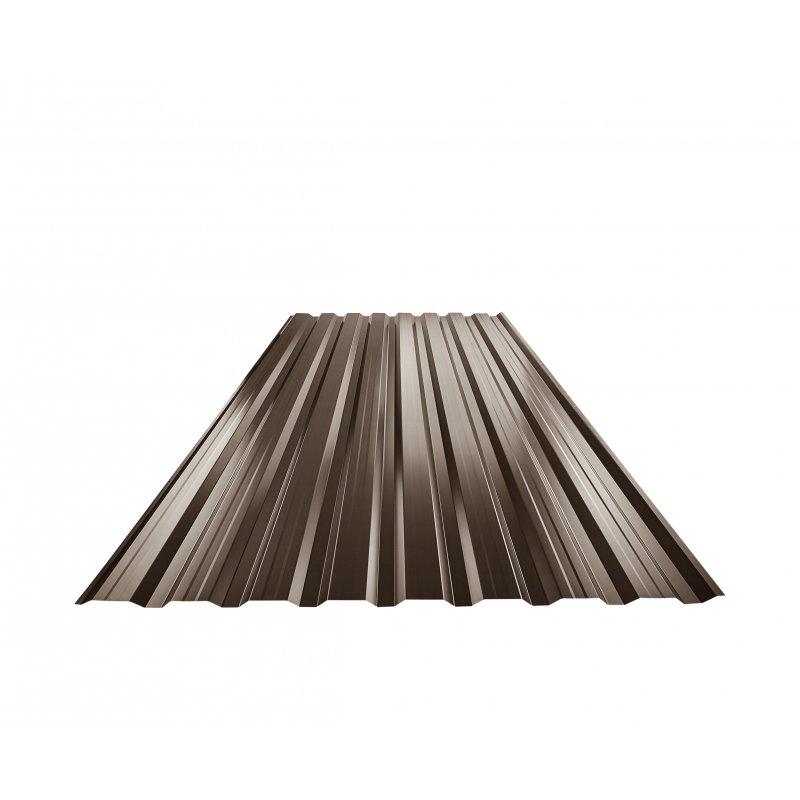 Trapézlemez bordaközi merevítéssel TR 18B+  - Festett acél
MARCEGAGLIA  - Barna  -  Kép