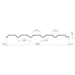 Trapéz fasádny TR 35B  - Pozink lakovaný
MARCEGAGLIA  - Tmavo hnedá ČOKO  -  Obrázok 2