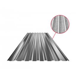 Trapezoidal sheet roof with embossing TR 18A SQ (sound – aqua)  - Aluminium prepainted  - Anthracite  -  Picture 1