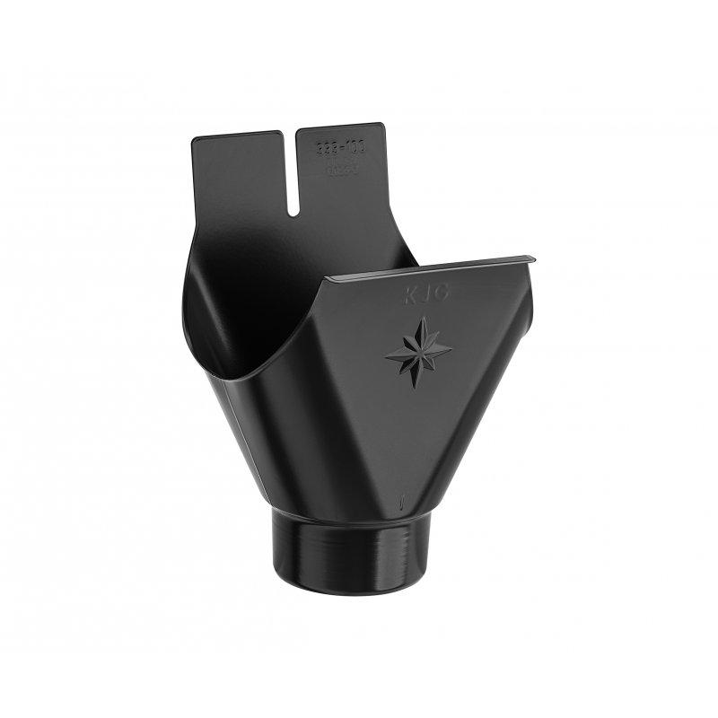 Žľabový kotlík - Pozink lakovaný - Intenzívna čierna - Obrázok