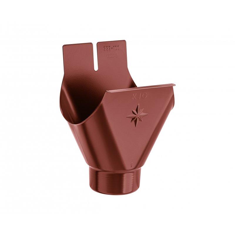 Žľabový kotlík  - Pozink lakovaný  - Oceľovo červená  -  Obrázok