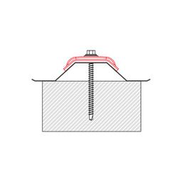 Aluminijski jahač za trapez TR 35  - Aluminij barvni  - Vinsko rdeča  -  Slika 2