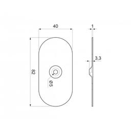 Plate washer ALUZINC  - Aluzinc  - Natur  -  Picture 2