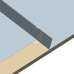 Fish tailed fixed clip stainless steel - Stainless steel - AISI 304 BA – mirror gloss - Picture 2