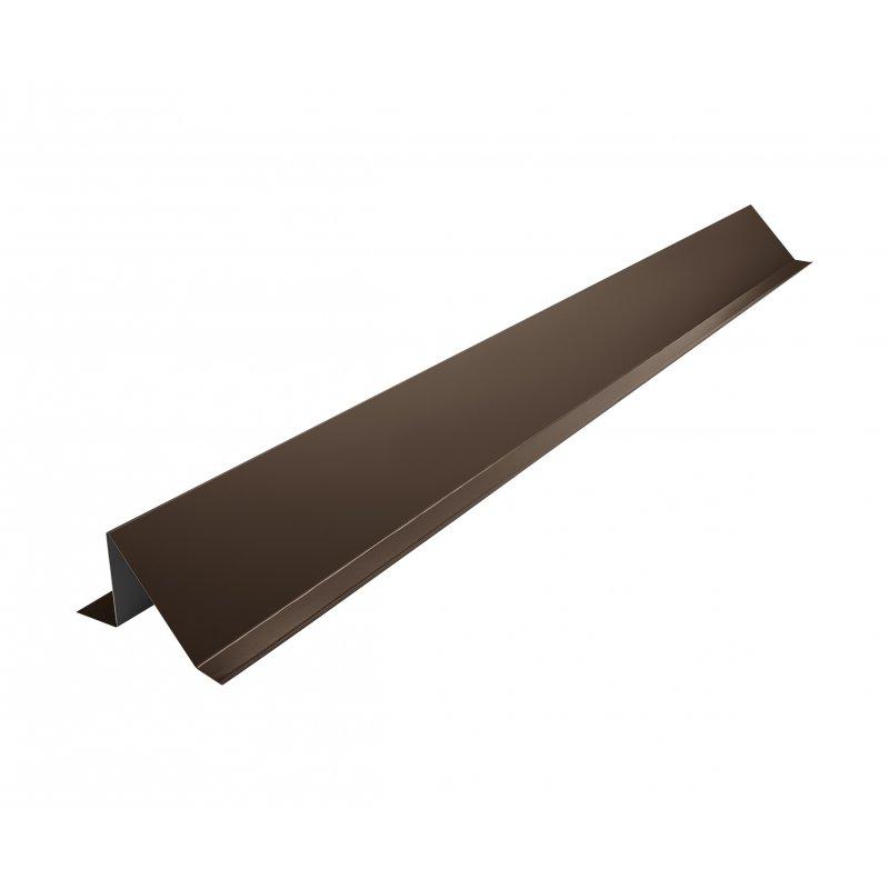 Snow stopper  - Galvanized steel prepainted  - Dark brown ČOKO  -  Picture