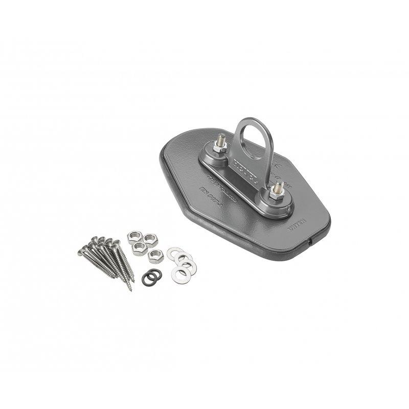 Platňa rúry 1-dierová  - Hliník lakovaný  - Antracit  -  Obrázok