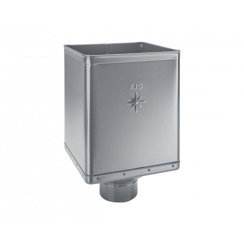 Vízgyüjtő üst DESIGN  - Festett acél  - Galambszürke  -  Kép