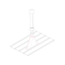 Ventilation chimney base  - Aluminium prepainted
W.15  - Zinc grey W.15  -  Picture 3