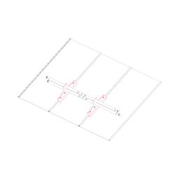 Nosilec cevi snegolova dve luknji  - Pocinkano barvano  - Črna intenzivno  -  Slika 4