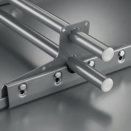 Снегоуловитель с двумя отверстиями  - Лакированная оцинковка  - Белый алюминий  -  Изображение 3