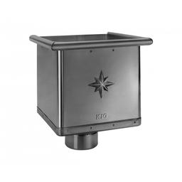 Vízgyüjtő üst köbös  - Festett acél  - Antracit  -  Kép 1