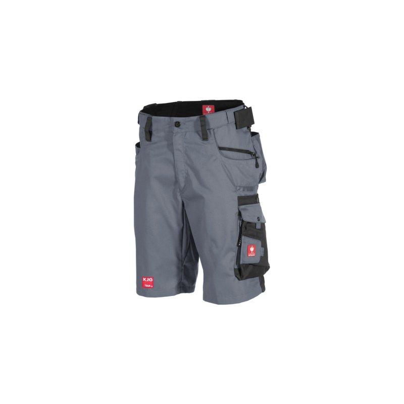 Rövid nadrág szürke-fekete  - 65 % poliészter/35 % pamut (kb. 245 g/m²)  - Szürke/Fekete  -  Kép