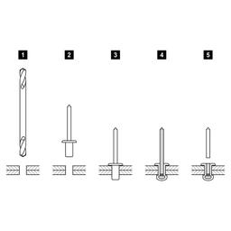 Popszegecs vízálló - Acél - Natur - Kép 3