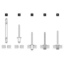 Popszegecs  - Rozsdamentes acél  - A2/A2  -  Kép 3
