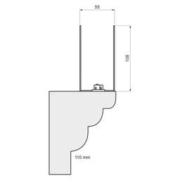 Hrotový systém proti sedeniu vtáctva  - Nerez  - Natur  -  Obrázok 3