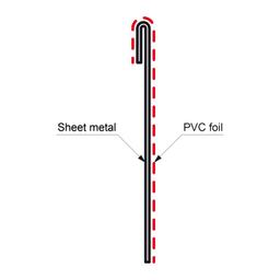 Laminierte Wandleiste  - Staubgrau  -  Bild 2