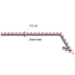 Подветренная планка с пластиковым покрытием  - Пыльно-серый  -  Изображение 2