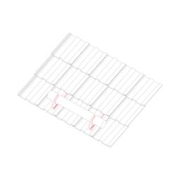 Holder for wooden log straight - Aluminium – Natur - Galvanized steel prepainted – Steel red - Picture 3