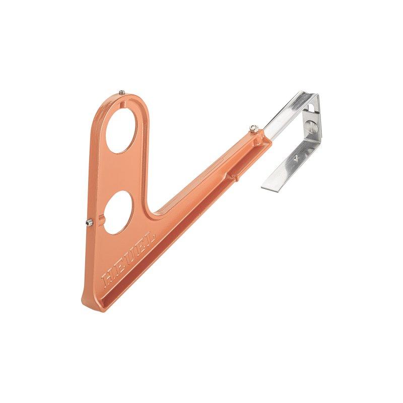 Držiak rúry zachytávača snehu  - Hliník – Natur  - Pozink lakovaný – Medeno hnedá  -  Obrázok