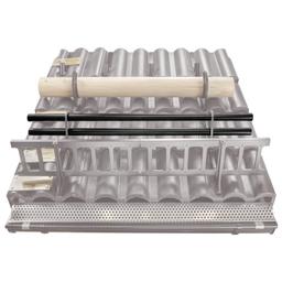 Hófogócső  - Alumínium – Natur  - Festett acél – Barna  -  Kép 2