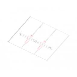 Snehový zachytávač dvojdierový  - Pozink lakovaný
MATT  - Antracit MATT  -  Obrázok 4