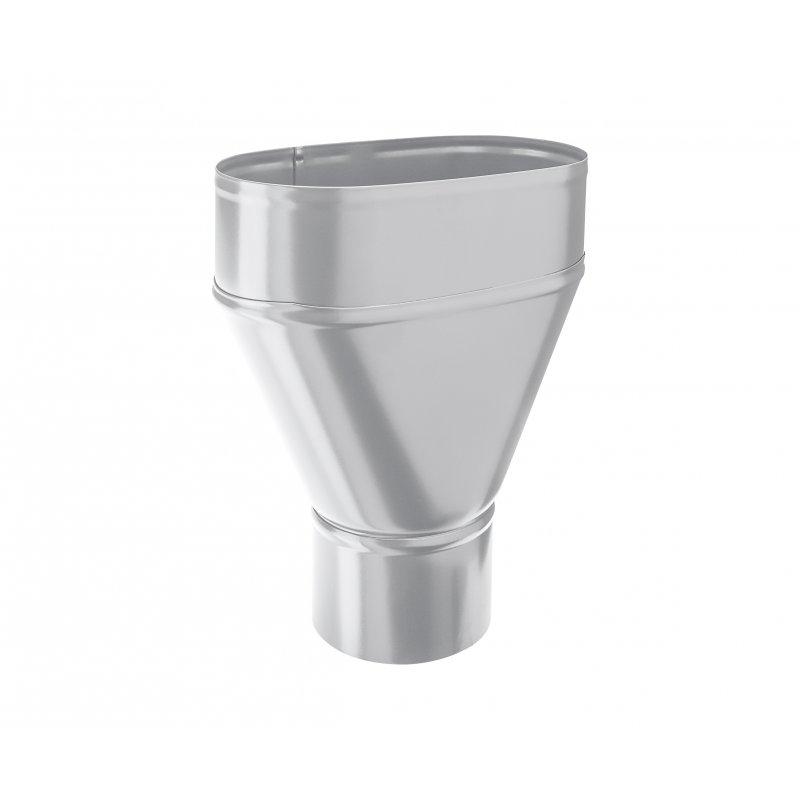 Zberný kotlík centrálny  - Pozink lakovaný  - Bielo hliníková  -  Obrázok