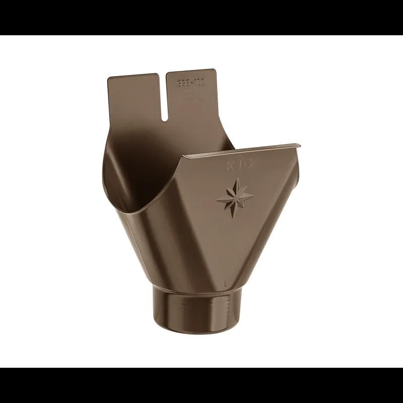 Outlet  - Galvanized steel prepainted  - Dark brown ČOKO  -  Picture