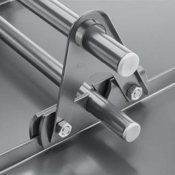 Cev za snegolov  - Aluminij – Natur  - Pocinkano barvano – Zelena mahovo  -  Slika 4