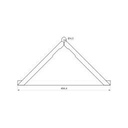 Triangular roof covering  - Galvanized steel prepainted
MATT  - Testa di Moro MATT  -  Picture 2