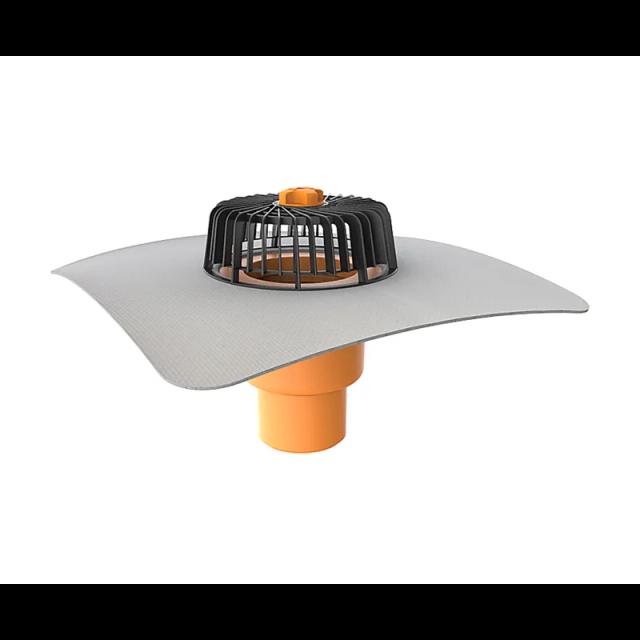 Obrázok - PVC strešná vpusť s manžetou zvislánull