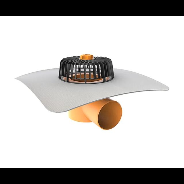 Obrázok - PVC strešná vpusť s manžetou vodorovnánull