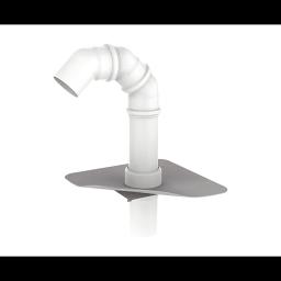 PVC prestup pre káble s manžetou  - PVC  - Biela  -  Obrázok 1