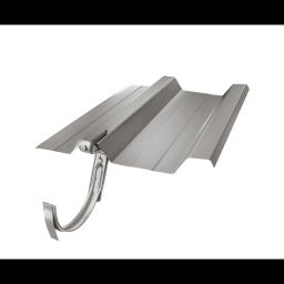 Кровельный крюк для трапециевидного профиля  - Лакированная оцинковка  - Белый алюминий темный – P.20  -  Изображение 2