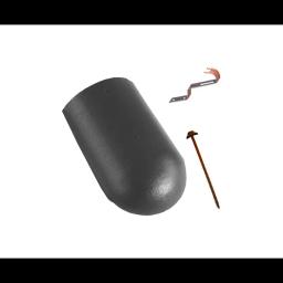 Hrebenáč začiatočný a konečný DANUBIA  - Tmavo sivá – INOVA  -  Obrázok 1