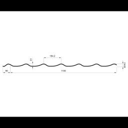 Кровельное покрытие UNI 1  - Лакированный алюминий  - Белый алюминий  -  Изображение 2