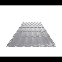 Кровельное покрытие UNI 1  - Лакированный алюминий  - Белый алюминий  -  Изображение 1