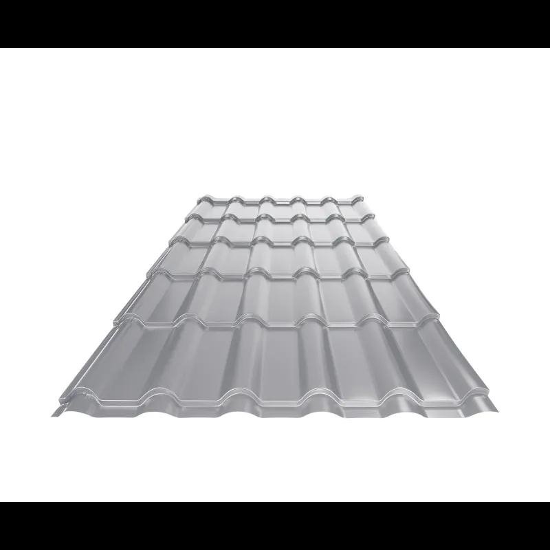 Strešná krytina UNI 2  - Hliník lakovaný  - Bielo hliníková  -  Obrázok