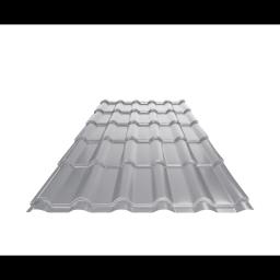 Strešná krytina UNI 2  - Hliník lakovaný  - Bielo hliníková  -  Obrázok 1