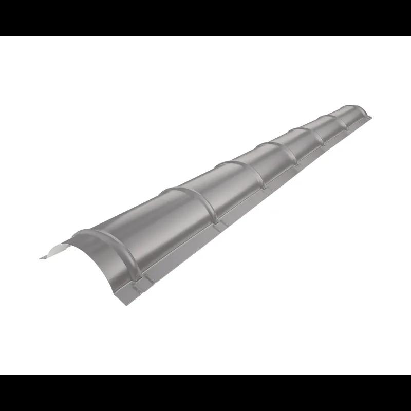 Hrebenáč pre krytinu  - Hliník lakovaný  - Bielo hliníková tmavá  -  Obrázok